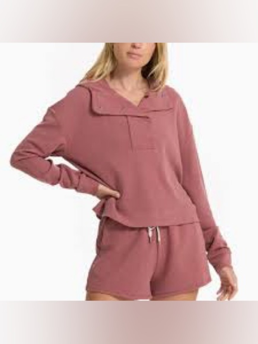 Women's bayview Rose Pullover Hoodie Top - Picture 1 of 6
